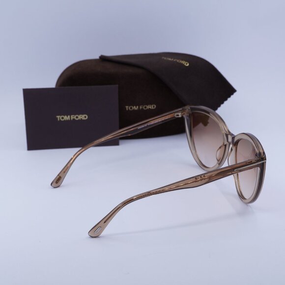 Tom Ford Isabella-02 FT0915 45G Sunglasses Brown Cat Eye Frame, Brown Lenses - Picture 10 of 10